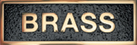 brass metal plaque