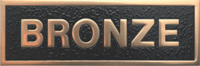 bronze cast metal plaque