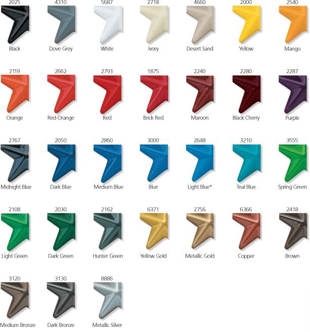 31 Standard Pigmented Colors