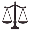 Scales of Justice Sign Symbol